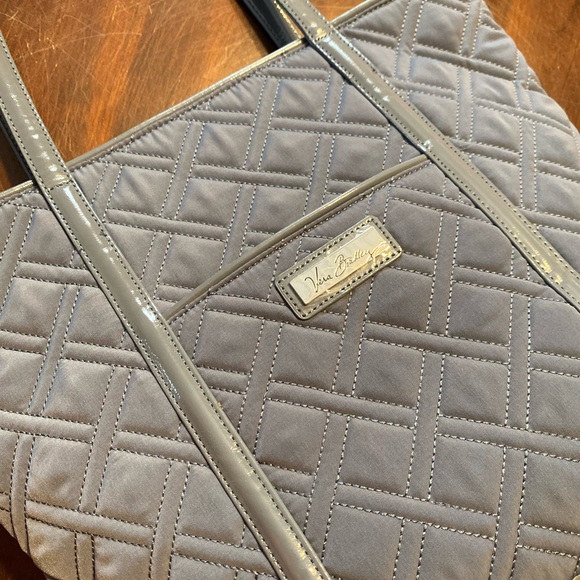Vera Bradley Handbags - Vera Bradley Quilted Gray Tote